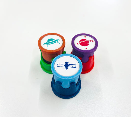 Space Themed Stamps (Set of 3)